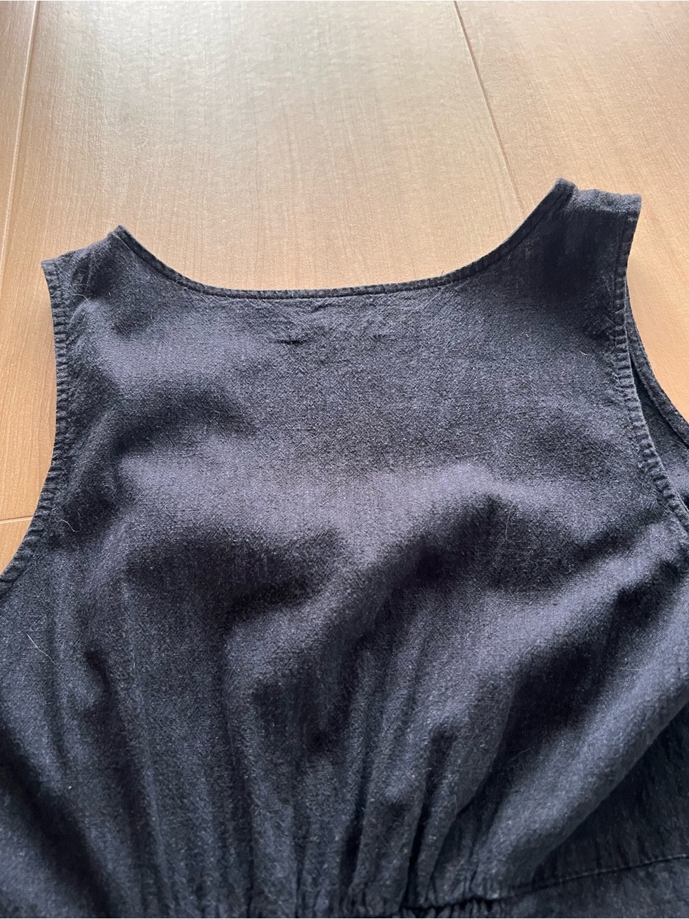Marine Layer Camila Maxi Dress Medium India Ink Hemp TENCEL Button Front $158 - Picture 13 of 15